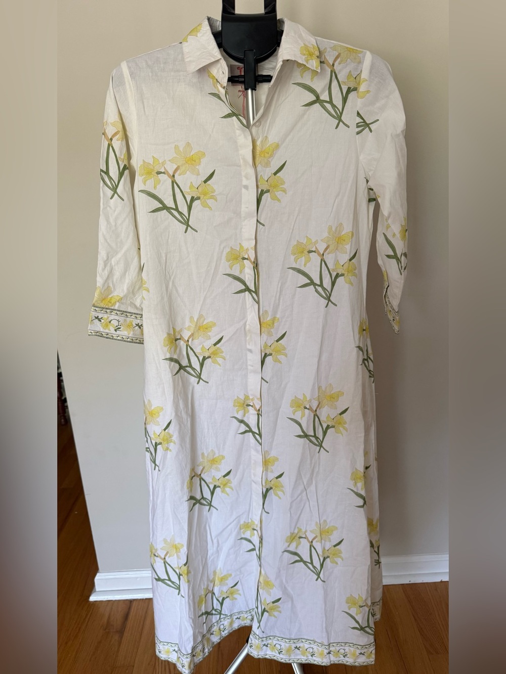 NWT sz med Victoria Dunn daffodil maxi